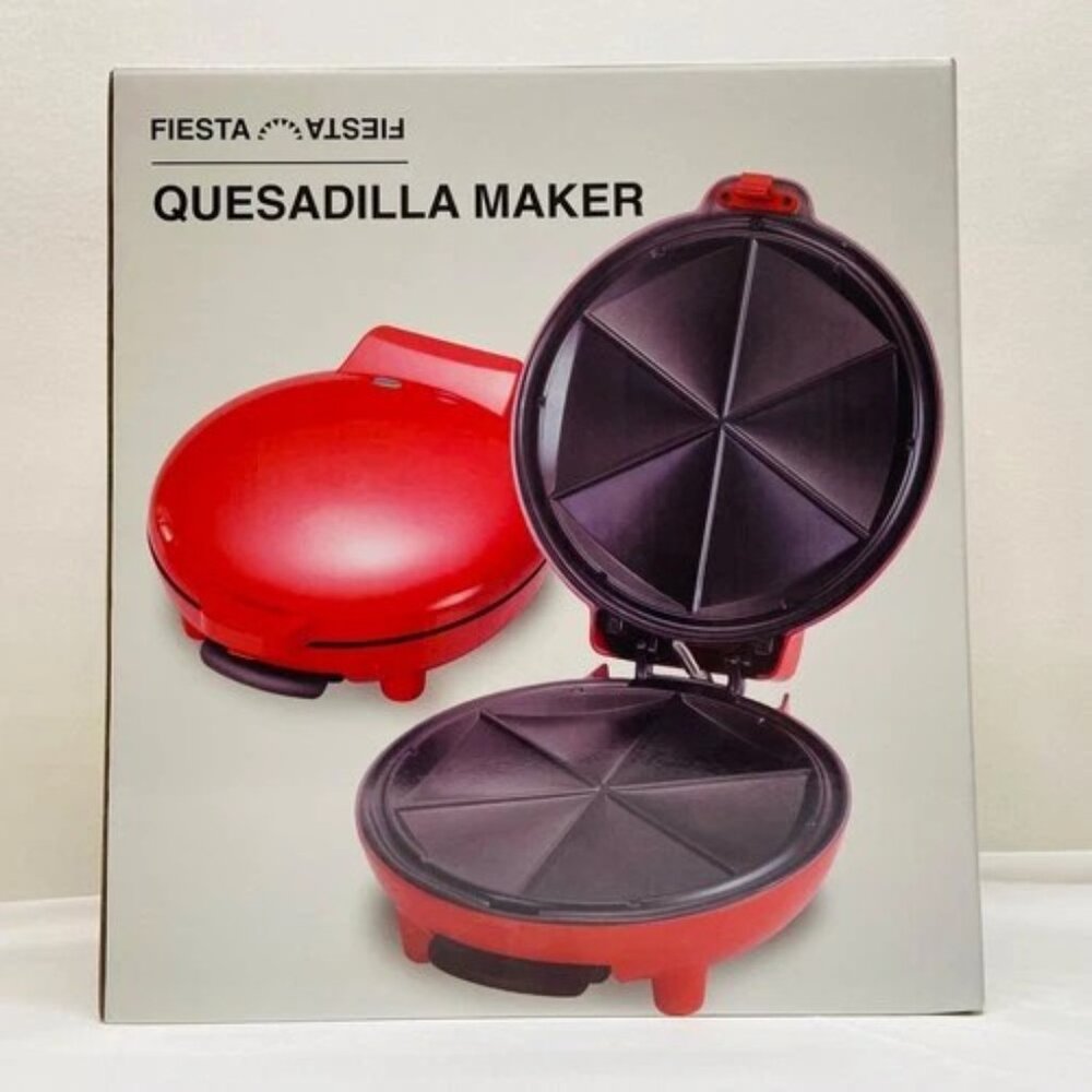 Quesadilla Maker 6 Wedge Fiesta 8in‎ Intertek Retro Red Brand New In Box